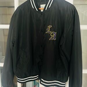 Vintage 90s Y2K Women’s Black LA Jacket Large